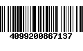 Código de Barras 4099200867137