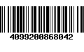 Código de Barras 4099200868042