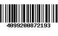 Código de Barras 4099200872193