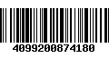 Código de Barras 4099200874180