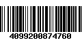 Código de Barras 4099200874760