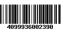 Código de Barras 4099936002390