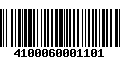 Código de Barras 4100060001101