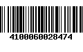 Código de Barras 4100060028474