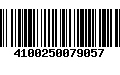 Código de Barras 4100250079057