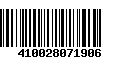 Código de Barras 410028071906