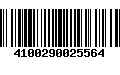 Código de Barras 4100290025564