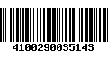 Código de Barras 4100290035143