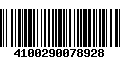 Código de Barras 4100290078928