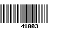 Código de Barras 41003