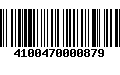 Código de Barras 4100470000879