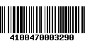 Código de Barras 4100470003290