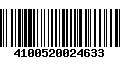 Código de Barras 4100520024633