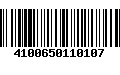 Código de Barras 4100650110107