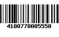 Código de Barras 4100770005550