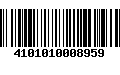 Código de Barras 4101010008959