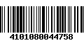 Código de Barras 4101080044758