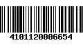 Código de Barras 4101120006654