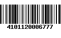 Código de Barras 4101120006777