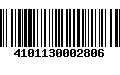 Código de Barras 4101130002806