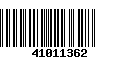 Código de Barras 41011362