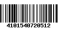 Código de Barras 4101540720512