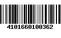 Código de Barras 4101660100362