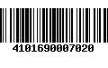 Código de Barras 4101690007020