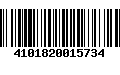 Código de Barras 4101820015734