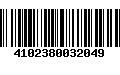 Código de Barras 4102380032049