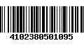 Código de Barras 4102380501095