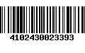 Código de Barras 4102430023393