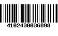 Código de Barras 4102430036898