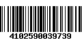 Código de Barras 4102590039739