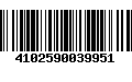 Código de Barras 4102590039951