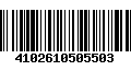 Código de Barras 4102610505503