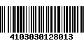 Código de Barras 4103030128013