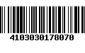 Código de Barras 4103030178070