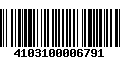 Código de Barras 4103100006791