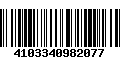 Código de Barras 4103340982077