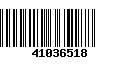 Código de Barras 41036518