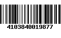 Código de Barras 4103840019877