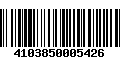 Código de Barras 4103850005426