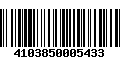 Código de Barras 4103850005433