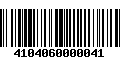 Código de Barras 4104060000041