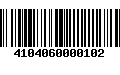 Código de Barras 4104060000102