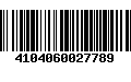 Código de Barras 4104060027789