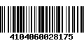 Código de Barras 4104060028175