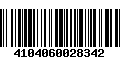 Código de Barras 4104060028342