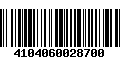 Código de Barras 4104060028700